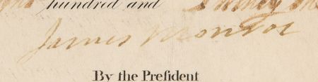 Lot #3 James Monroe and John Quincy Adams Document Signed as President and Secretary of State - Image 2