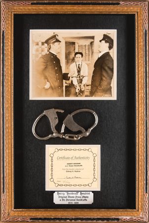 Lot #451 Harry Houdini's Personally Owned J.J. Tower ?Double Lock? Handcuffs - From the Houdini Collection of Sidney Radner - Image 1