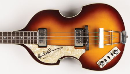 Lot #389 Beatles: Paul McCartney Signed Hofner 'Violin' Bass Guitar - Image 1
