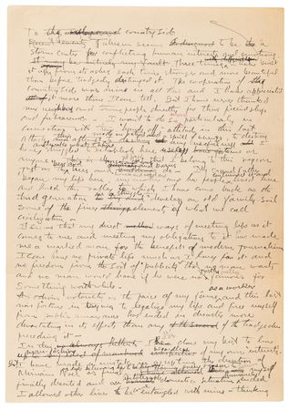 Lot #296 Frank Lloyd Wright Handwritten Statement of Apology to the People of Spring Green, Wisconsin (June 1926) - Image 2