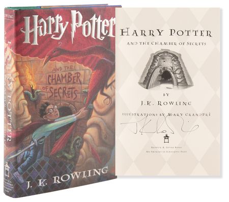 Lot #358 J. K. Rowling Signed Book - Harry Potter and the Chamber of Secrets (First US Edition) - Image 1