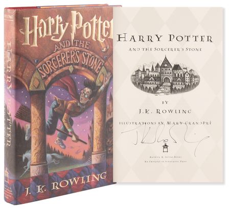 Lot #359 J. K. Rowling Signed Book - Harry Potter and the Sorcerer's Stone (Early US Edition) - Image 1