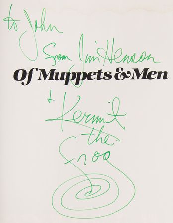 Lot #546 Jim Henson Signed Book - Of Muppets & Men - Image 2