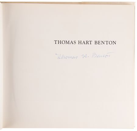 Lot #299 Thomas Hart Benton Signed Book - Thomas Hart Benton - Image 4
