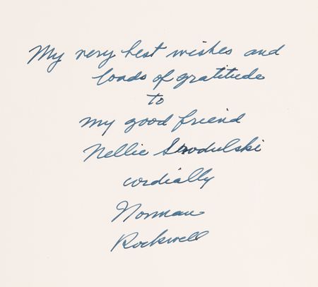 Lot #310 Norman Rockwell Oversized Signed Book - Norman Rockwell: Artist and Illustrator - Image 2
