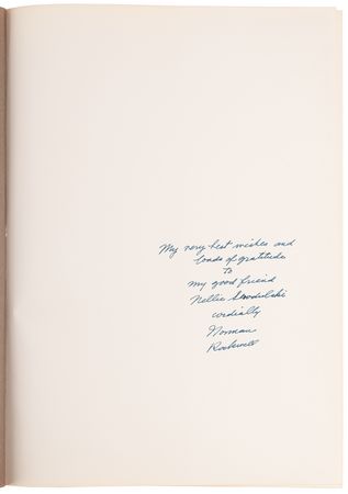 Lot #310 Norman Rockwell Oversized Signed Book - Norman Rockwell: Artist and Illustrator - Image 4