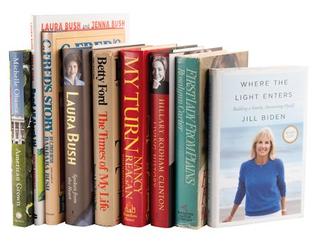 Lot #40 First Ladies (9) Signed Books with Reagan, Obama, and Biden - Image 1