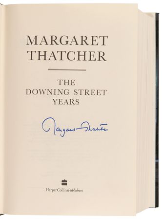 Lot #233 Margaret Thatcher Signed Book - The Downing Street Years - Image 4
