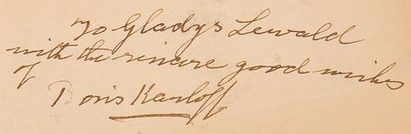 Lot #455 Boris Karloff Signed Book - Frankenstein by Mary Shelley - Image 2