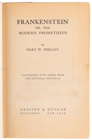 Lot #455 Boris Karloff Signed Book - Frankenstein by Mary Shelley - Image 6
