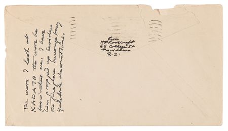 Lot #335 H. P. Lovecraft Autograph Letter Signed to Robert Bloch - 