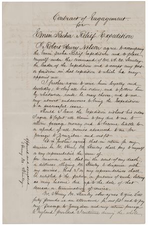 Lot #131 Henry M. Stanley: Robert Henry Nelson Letter and Document Archive for the Emin Pasha Relief Expedition - Image 5