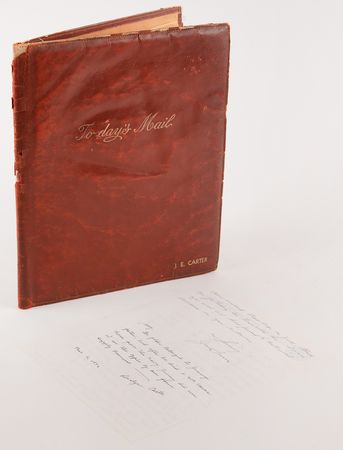 Lot #30 Jimmy Carter Personally-Owned and -Used Leather Office Folder - Image 1