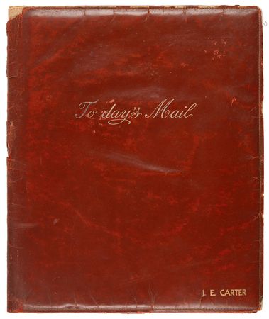 Lot #30 Jimmy Carter Personally-Owned and -Used Leather Office Folder - Image 3