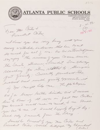 Lot #30 Jimmy Carter Personally-Owned and -Used Leather Office Folder - Image 5