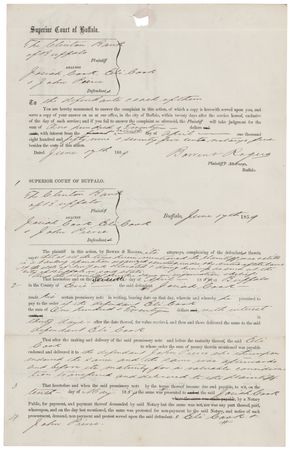 Lot #33 Grover Cleveland Early Document Signed as the 22-Year-Old Commissioner of Deeds for Buffalo, New York - Image 3