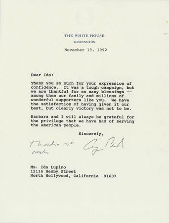 Lot #26 George Bush Typed Letter Signed as