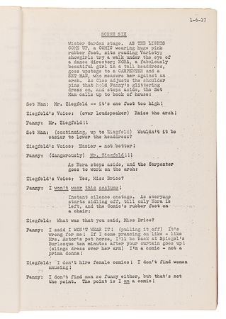 Lot #530 Funny Girl Original 'Second Draft' Musical Script (September 6, 1963) - Image 5