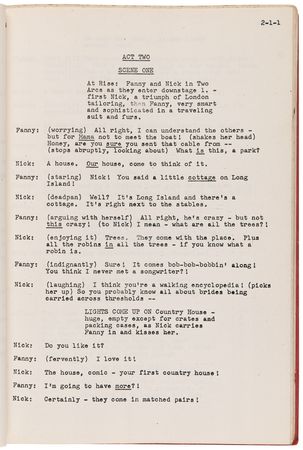 Lot #530 Funny Girl Original 'Second Draft' Musical Script (September 6, 1963) - Image 6