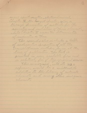 Lot #226 Glenn Seaborg Handwritten Manuscript - Image 3