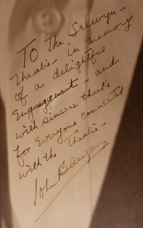 Lot #445 John Barrymore Massive Oversized Signed Photograph - Image 2