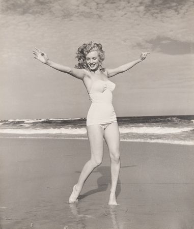Lot #580 Marilyn Monroe Oversized Original Photograph by Andre de Dienes - PSA Type II - Image 1