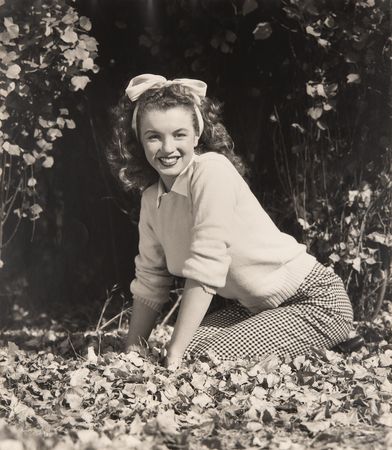 Lot #581 Marilyn Monroe Oversized Original Photograph by Andre de Dienes - PSA Type II - Image 1