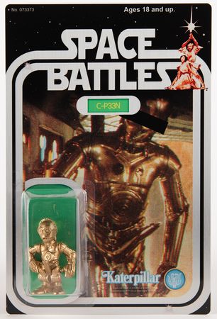 Lot #474 Star Wars: C-3PO Katerpillar Action Figure 'C-P33N' - 2016 New York Comic Con - Image 1