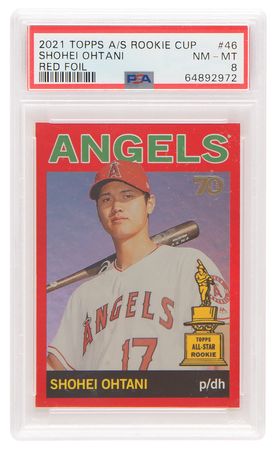 Lot #750 2021 Topps #46 Shohei Ohtani (Ltd. Ed. #2/5) - PSA NM-MT 8 - Image 1