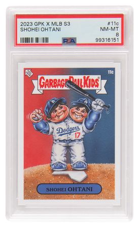 Lot #751 2023 Topps Garbage Pail Kids #11c Shohei Ohtani - PSA NM-MT 8 - Image 1