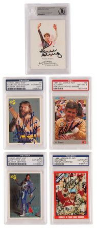Lot #766 Sports (16) Autographs with Mario Andretti, George Foreman, and Carl Lewis - Image 4