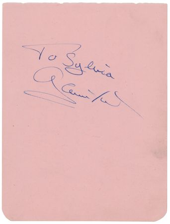 Lot #541 Rita Hayworth Signature - Image 2