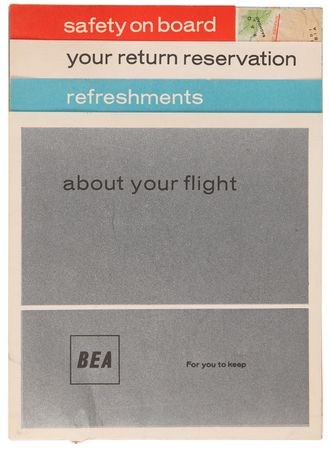 Lot #376 Beatles Signed BEA Airlines In-Flight Booklet Page (August 8, 1963) - Image 2