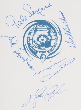 Lot #698 Chicago Bears Legends Signed Book - Payton, Sayers, Luckman, Butkus, and Ditka (Ltd. Ed. #362/750) - Image 2