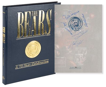 Lot #698 Chicago Bears Legends Signed Book - Payton, Sayers, Luckman, Butkus, and Ditka (Ltd. Ed. #362/750) - Image 3