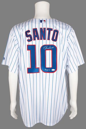 Lot #760 Ron Santo Signed Chicago Cubs Baseball Jersey - Image 1