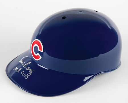 Lot #678 Ernie Banks Signed Chicago Cubs Batting Helmet - Image 3