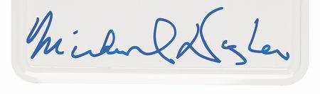 Lot #520 Michael Douglas Signed License Plate - 'D-FENS' - Image 2