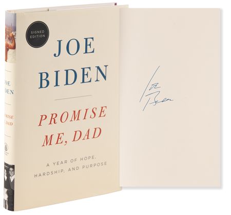Lot #23 Joe Biden Signed Book - Promise Me, Dad - Image 1