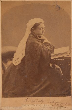 Lot #218 Queen Victoria Signed Cabinet Photograph in Royal Presentation Frame - Image 2