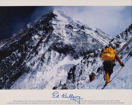 Lot #173 Edmund Hillary Signed Photograph (Ltd. Ed. #4/10) - Image 2