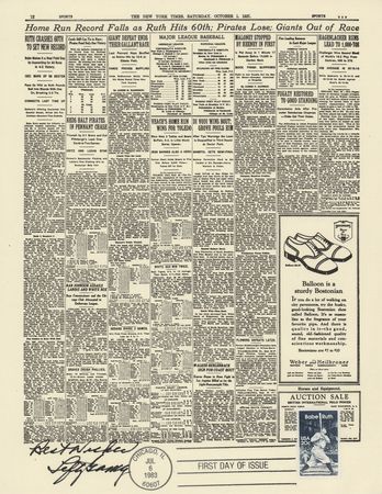 Lot #684 Baseball Hall of Famers (15) Signed First Day  Commemorative Prints with DiMaggio, Durocher, and Hubbell - Image 9