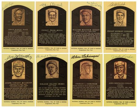 Lot #686 Baseball Hall of Famers (21) Signed HOF Cards - Image 1