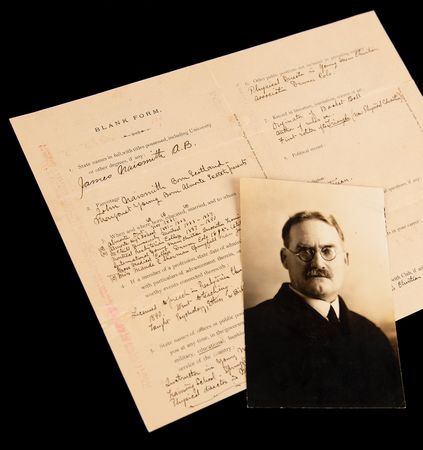 Lot #651 James Naismith Autograph Document Signed, Identifying Himself as the 