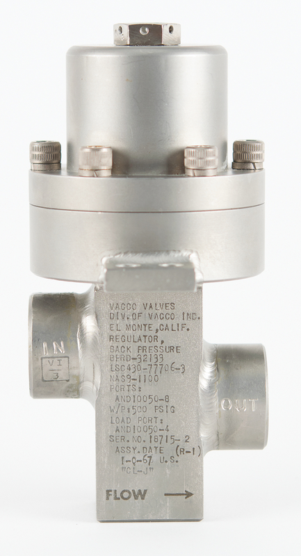 Lot 8495 Apollo LM GSE Vacco Valve Back Pressure Regulator