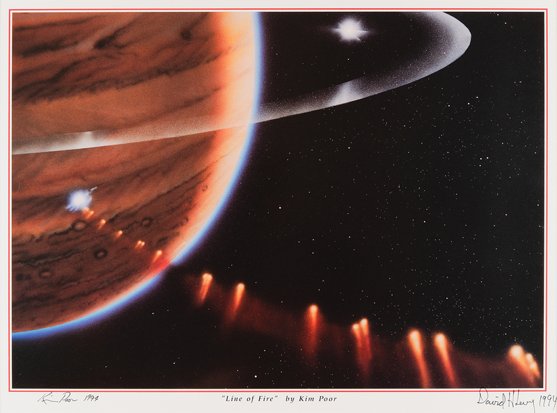 Lot 8640 Kim Poor and David Levy Signed Print: 'Line of Fire'