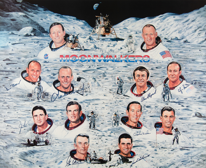 Lot 8442 Moonwalkers (9) Signed Limited Edition Lithograph by Ron Lewis (#303/1000)