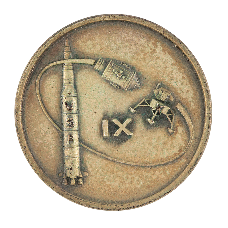 Lot 8159 Apollo 9 Flown Robbins Medallion - From the Personal Collection of Edgar Mitchell