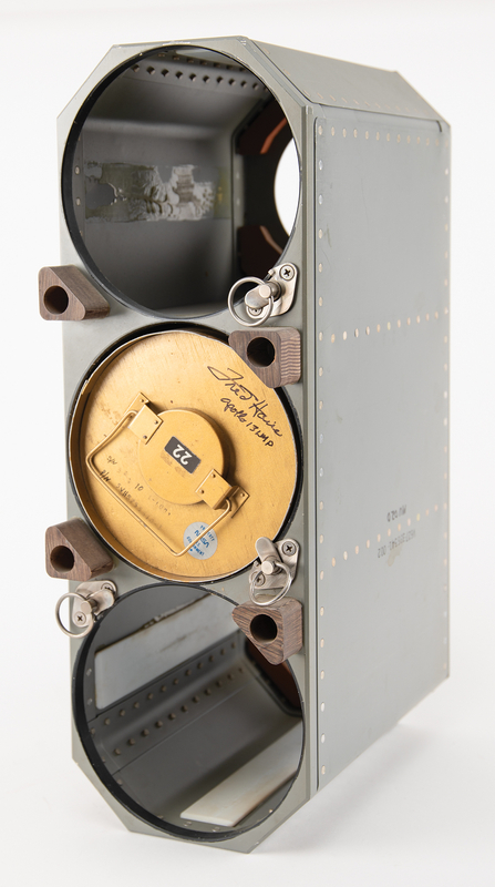 Lot 8582 Space Shuttle LiOH Canister Locker Prototype Signed by Fred Haise