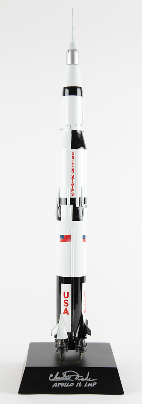 Lot 8376 Charlie Duke Signed Saturn V Rocket Model